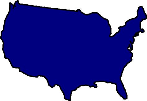 United States Map Clip Art