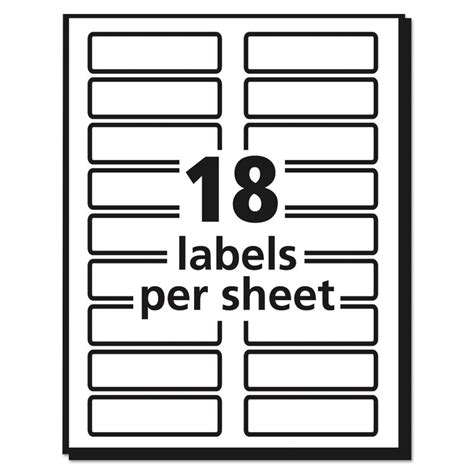 AVE5027 | Avery® 5027 Extra-Large TrueBlock File Folder Labels with Sure Feed Technology, 0.94 x ...