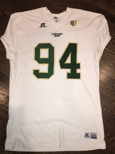 Game Worn Used Colorado State Rams Football Jersey #94 Size XXL – D1Jerseys