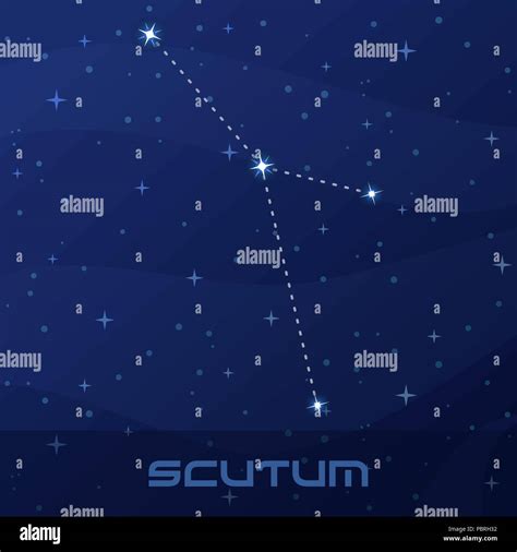 Constellation Scutum, Shield, night star sky Stock Vector Image & Art - Alamy