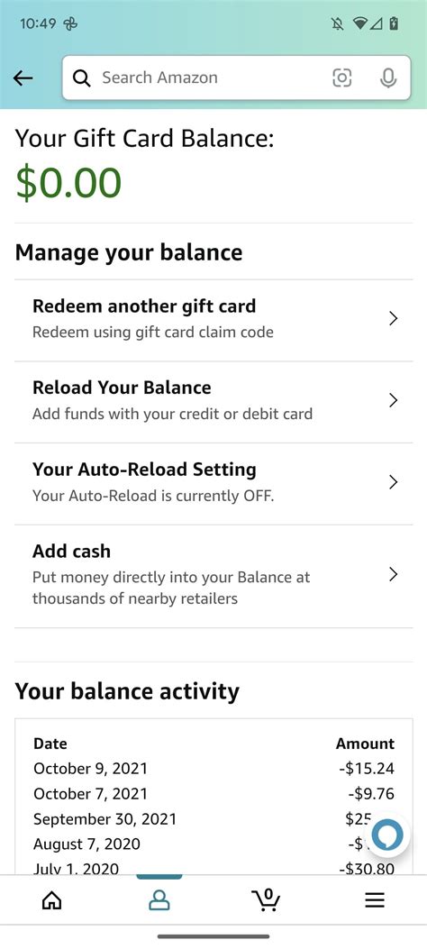 How to check your Amazon gift card balance online, in the app, or by phone