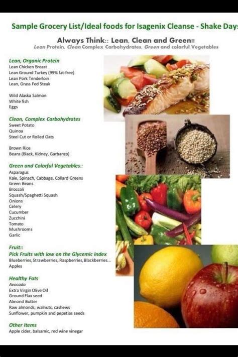 Isagenix healthy food choices | Isagenix snacks, Healthy recipes, Healthy