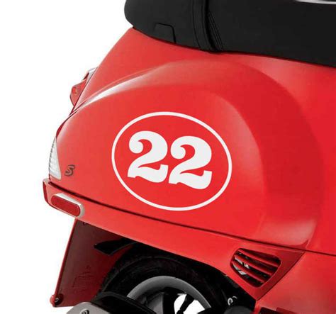 Racing number vehicle motorbike sticker - TenStickers