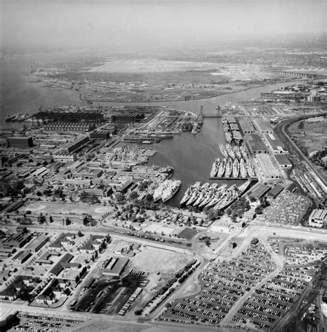 Ships of the U.S. Navy's Reserve Fleet in the Reserve Basin at the ...