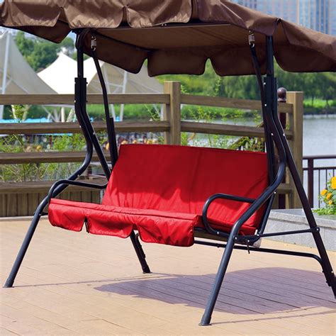 Fdit Swing Cushion,Outdoor Swing 3‑Seat Chair Waterproof Cushion ...