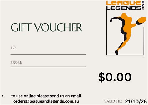 League & Legends Gift Card