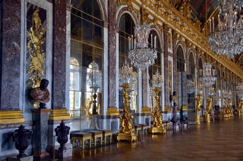 Hall of Mirrors, Versailles Palace, France. VERSAILLES, FRANCE - MAY 28 ...