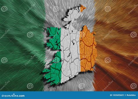 Irish Map stock illustration. Illustration of nationalism - 102605601