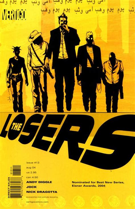 The Losers #13, August 2004, cover by Jock | Comic book covers, Midtown ...