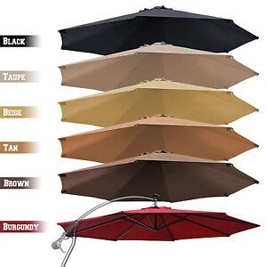 10' Cantilever Patio Offset Umbrella Replacement Canopy Parasol Top Cover Market | eBay