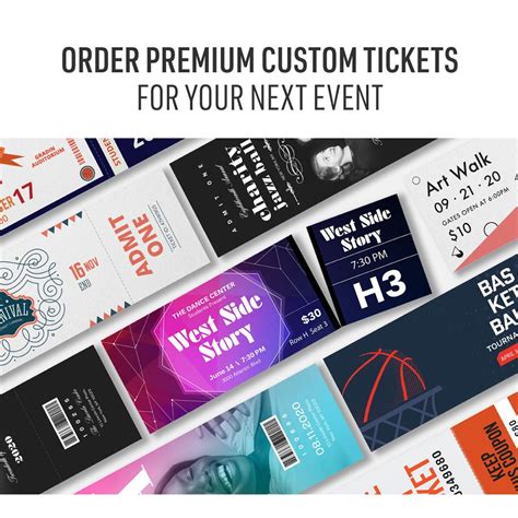 Get Premium Custom Tickets for Your Next Event! | Custom tickets ...