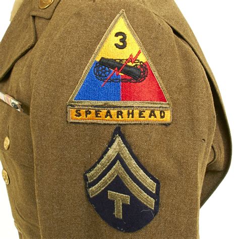 Original U.S. WWII 3rd Armored Division Technical Sergeant Uniform Set ...