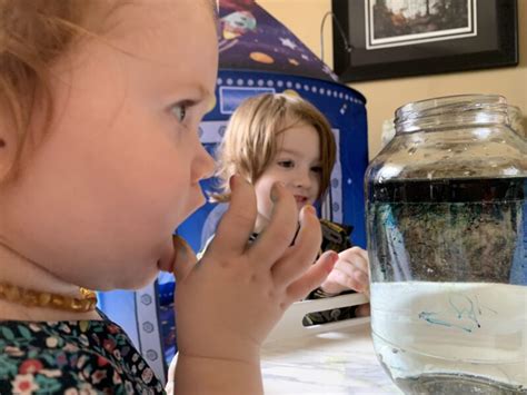 Shooting Stars Galaxy in a Jar Simple Space Experiment for Kids