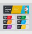 Set of web banner templates Royalty Free Vector Image