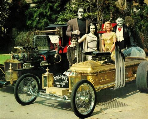 The Munsters with there Koach Grandpas Drag U La 8 x 10 Glossy Photo | Tv cars, Munsters car ...