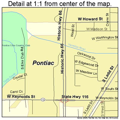 Pontiac Illinois Street Map 1761015