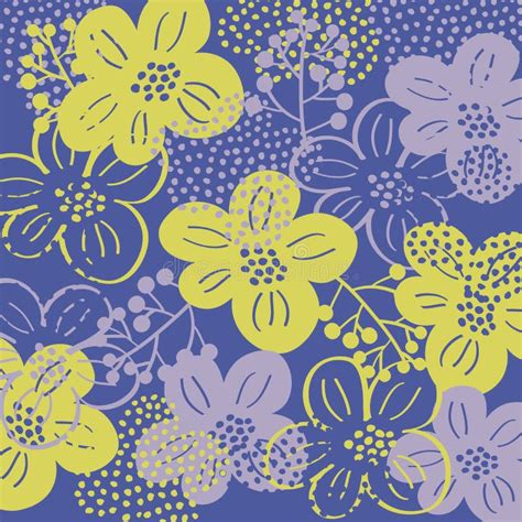 Floral Background in Dull Colors Stock Vector - Illustration of vintage ...