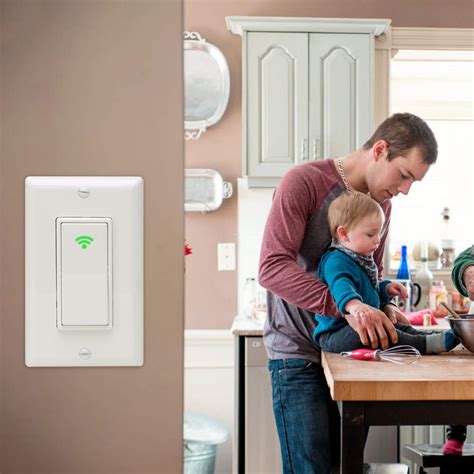 Smart Light Switch Work with Alexa and Google Home, FREECUBE WiFi Light ...