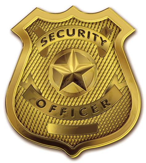 Security Guard Officer Badge Stock Illustration - Image: 14985724