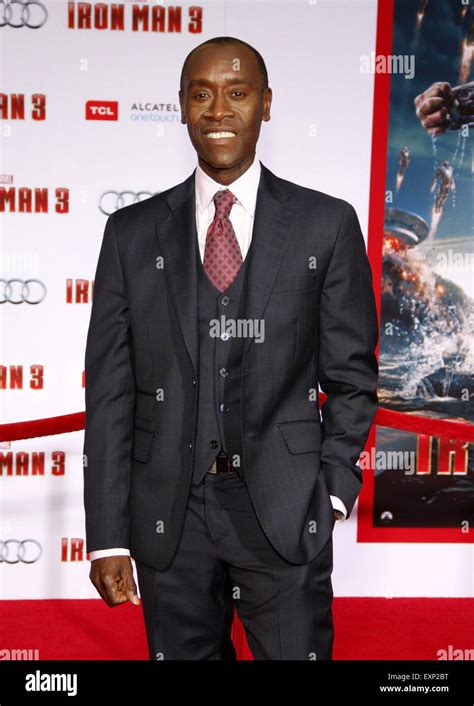 Don Cheadle at the Los Angeles premiere of "Iron Man 3" held at the El ...