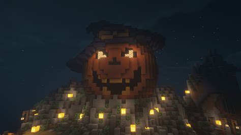 Pumpkin face that I build for Halloween ヽ(´ `)ﾉ : r/Minecraft