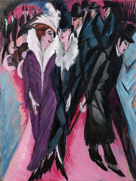 Street Berlin 1913 by Ernst Ludwig Kirchner High Quality Oil - Etsy