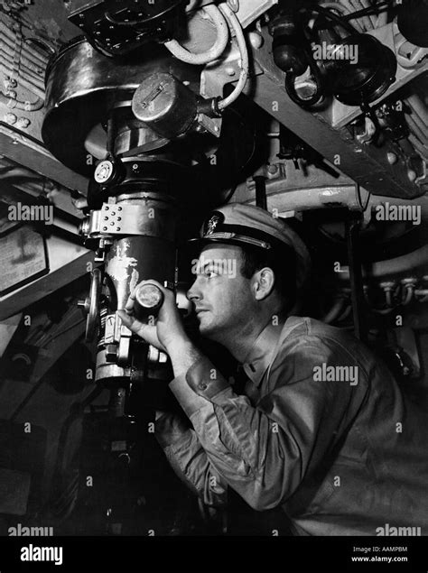 Wwii Submarine Periscope Being Used