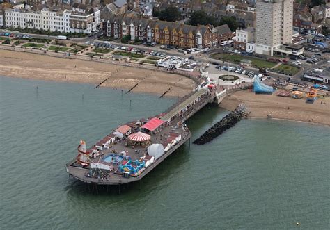 Herne Bay pier aerial image | Aerial images, England travel, Aerial