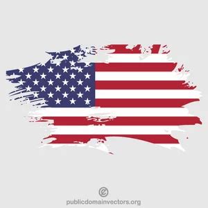 4432 free american flag vector image | Public domain vectors