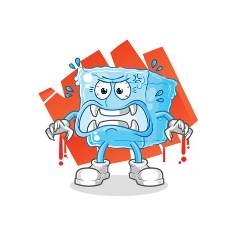 ice cube melted cartoon vector 10173280 Vector Art at Vecteezy