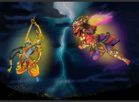 My Rama vs. Ravana Fanart : Smite