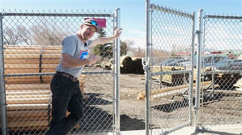 Shucks! Adding A Gate To Existing Chain Link Fence - YouTube