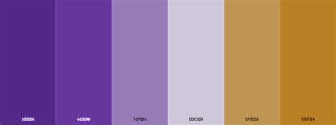 Pin by Keshav Naidu on Color Combinations from Schemecolor.com | Gold color palettes, Lavender ...