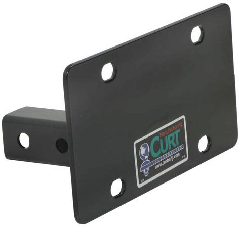 Curt Front Mount Trailer Hitch License Plate Holder Curt Hitch ...