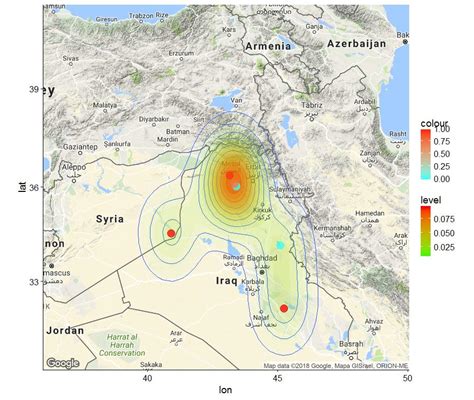 r - Density on Worldmap based on Relative Frequency - Cross Validated