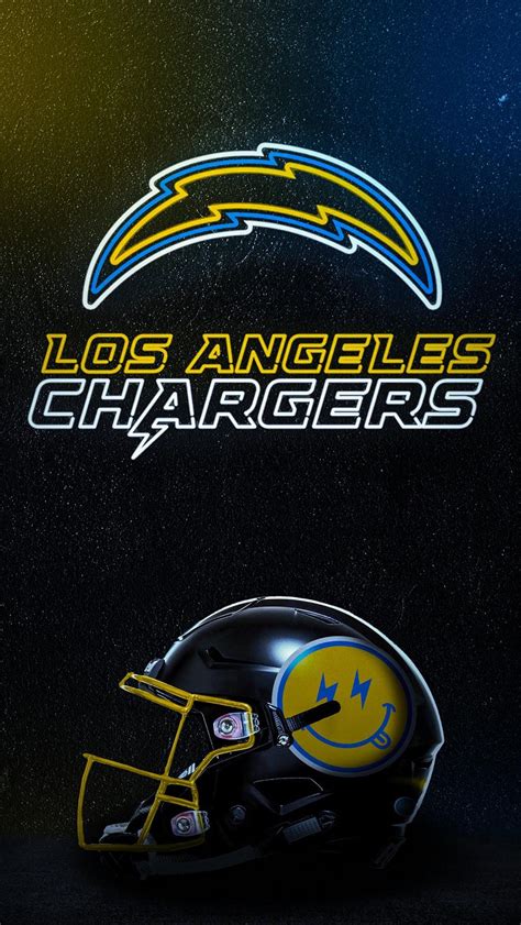 Phone wallpaper with new logo and a helmet concept : r/Chargers