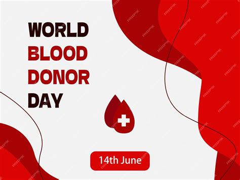 Premium Vector | A poster for the world blood donor day.