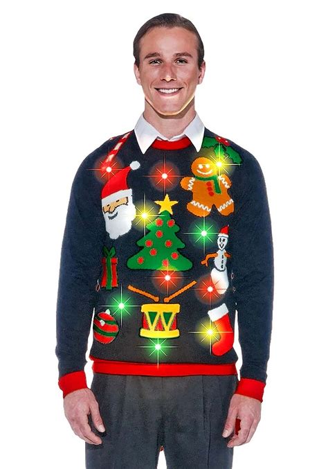 Everything Christmas Lighted Ugly Xmas Sweater