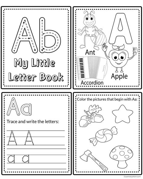 ABC Mini Book Printable | Alphabet Letter Mini Book | Alphabet mini book, Book letters, Alphabet ...