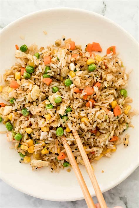 10-Minute Vegetarian Fried Rice | aheadofthyme.com - Ahead of Thyme