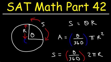 Arc Length And Sector Area Formulas