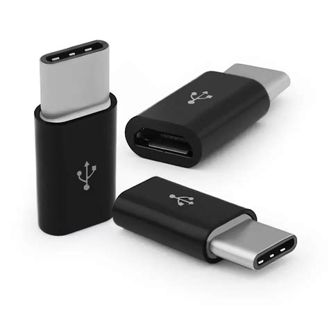 2pcs Original Type C USB Adapter Micro USB Female to USB 3.1 Type C Typec Male Cable Convertor ...