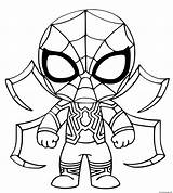 Iron Spiderman Coloring Page Printable  Home sketch template