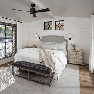 White Shiplap Siding Bedroom Ideas And Photos | Houzz