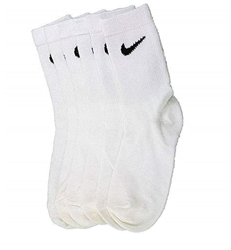 Nike Kids 6 Pairs/Pack Crew Socks White, 13-3 Shoe/ 6-7 Sock (Toddler ...