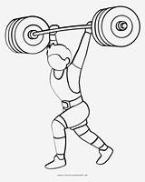 Weightlifting Coloring Page  Olympic Transparent PNG sketch template