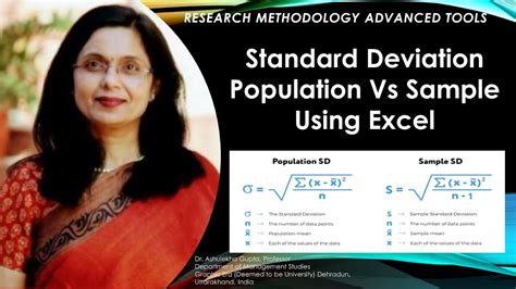 Standard Deviation Population Vs Sample Using Excel(standard deviation ...