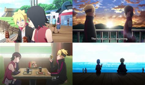 The art in these scenes with Boruto and Sarada is so beautiful : r/Boruto