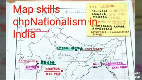 Nationalism In India Map Work Class 10 History – Otosection