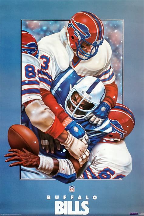 Buffalo Bills 1984 NFL Theme Art Poster by Brown - Pro Sports Inc ...